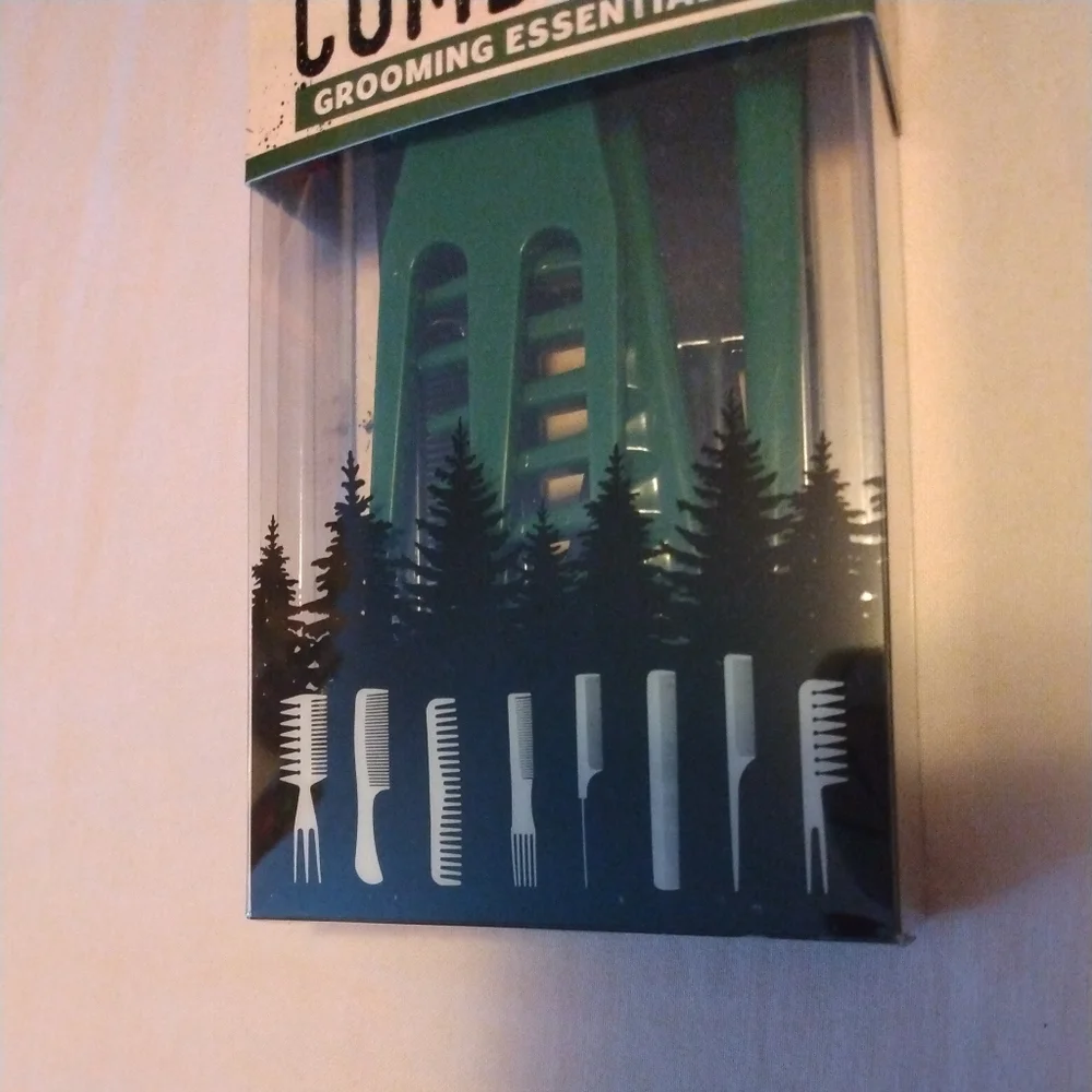 Men's 8pc Deluxe Styling Comb Set By Rugged Man